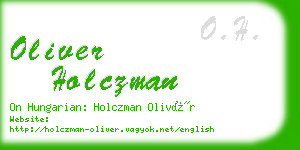 oliver holczman business card